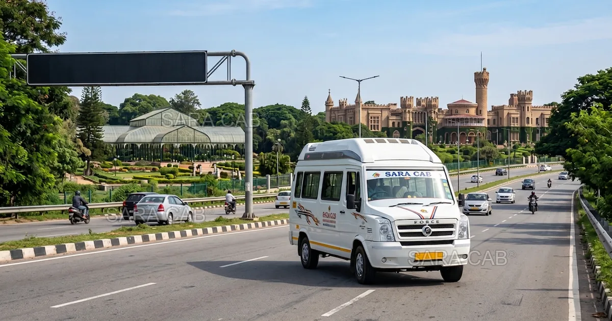 Chennai to Bangalore Tempo Traveller and Force Urbania rental - Sara Cab