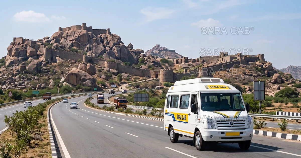 Chennai to Davanagere Tempo Traveller and Force Urbania rental - Sara Cab