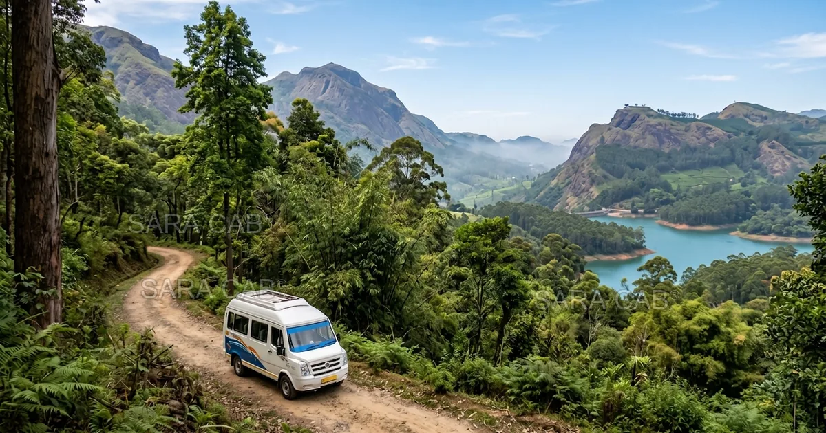Chennai to Munnar Tempo Traveller and Force Urbania rental - Sara Cab