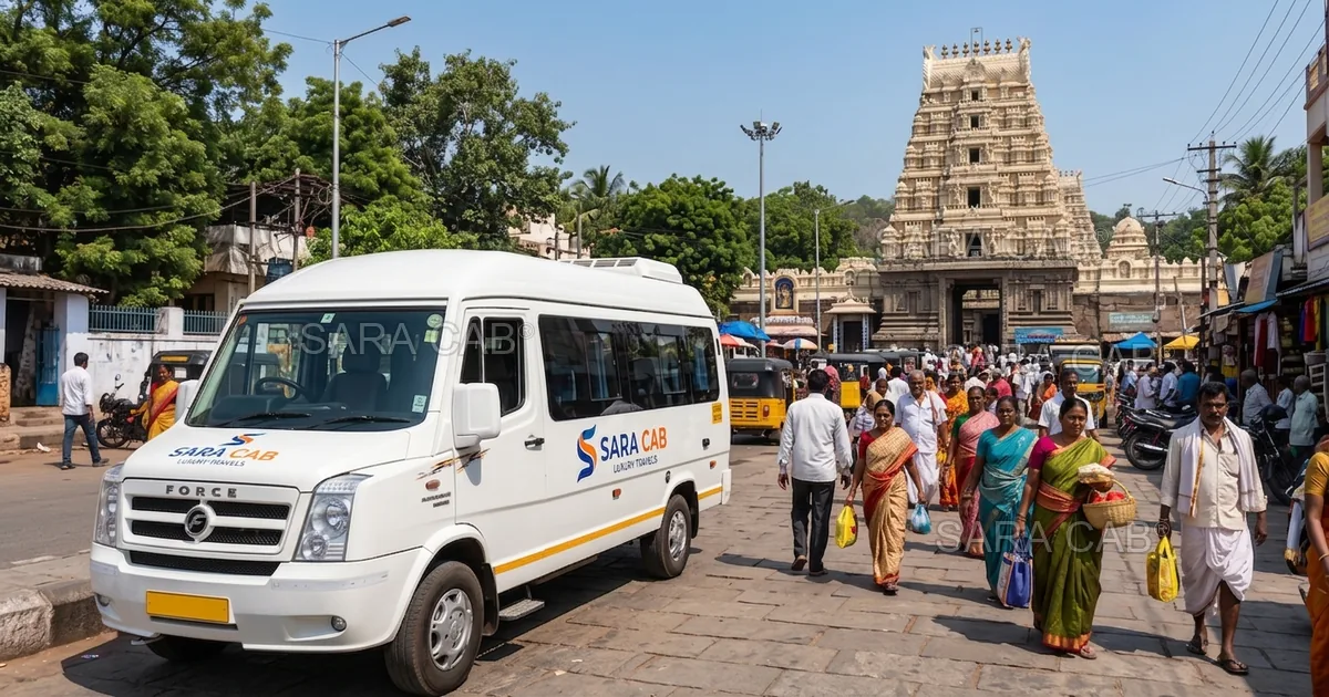 Chennai to Srisailam Tempo Traveller and Force Urbania rental - Sara Cab