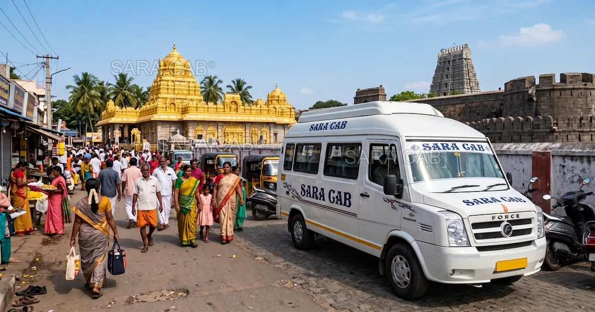 Chennai to Vellore Sripuram Golden Temple Tour - Sara Cab